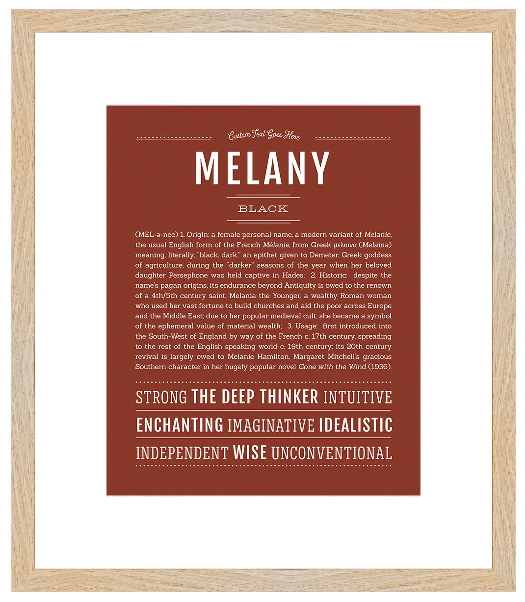 Melany | Name Art Print