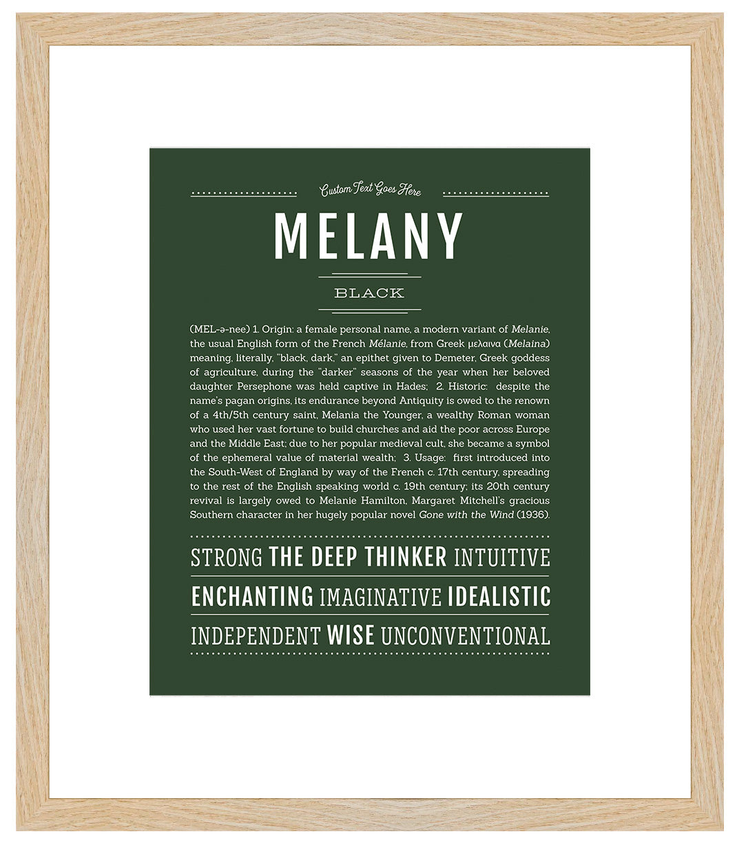 Melany | Name Art Print