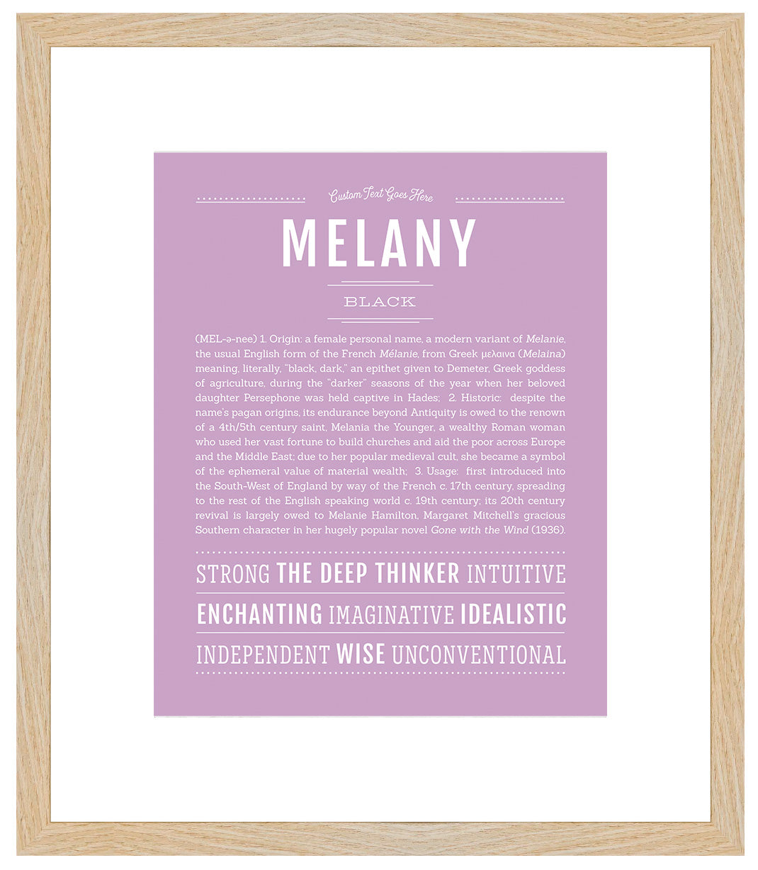 Melany | Name Art Print