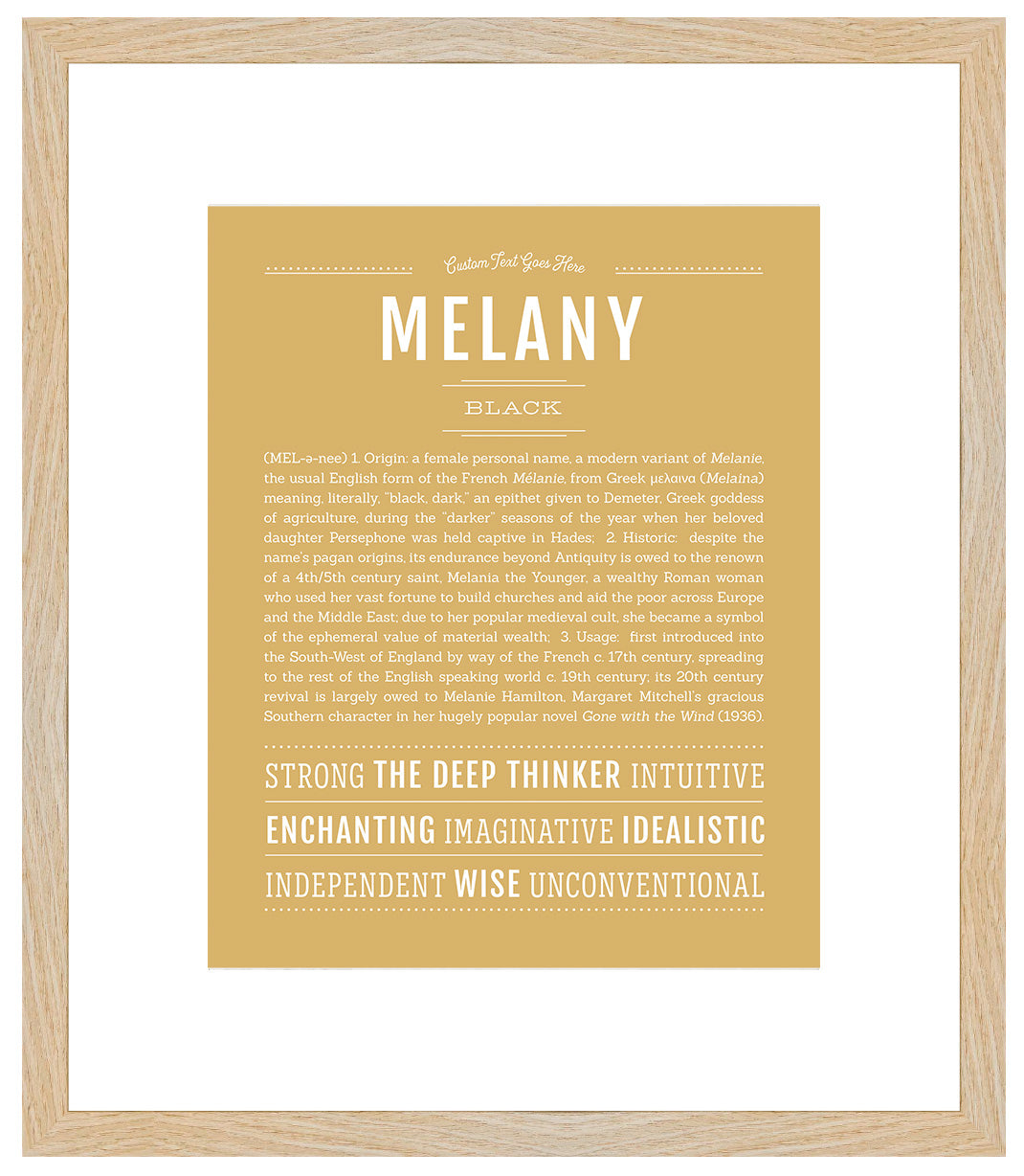 Melany | Name Art Print