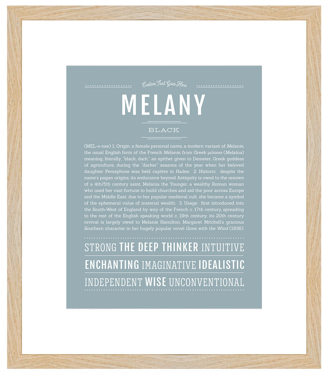 Melany | Name Art Print