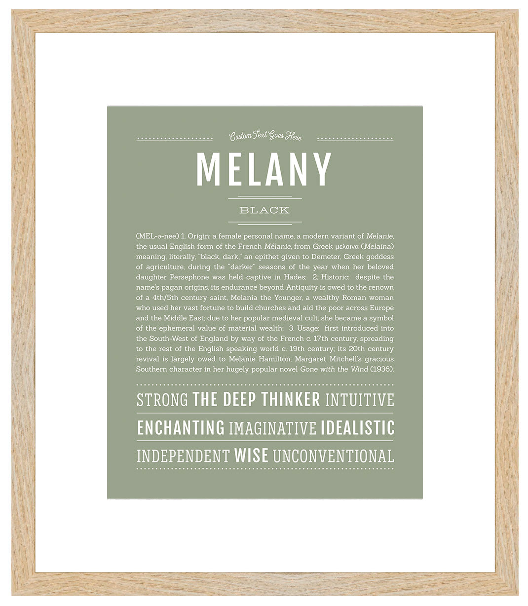 Melany | Name Art Print