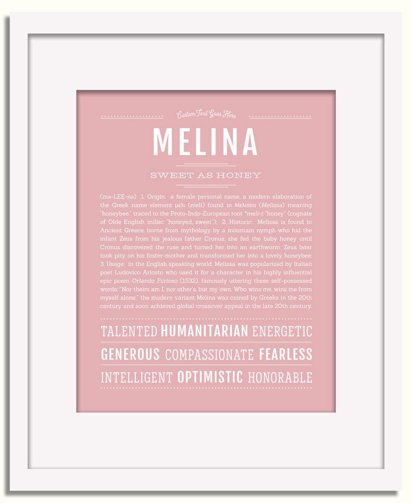 Frame Options | Dusty Rose | White Frame, Matted