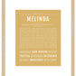 Melinda | Name Art Print