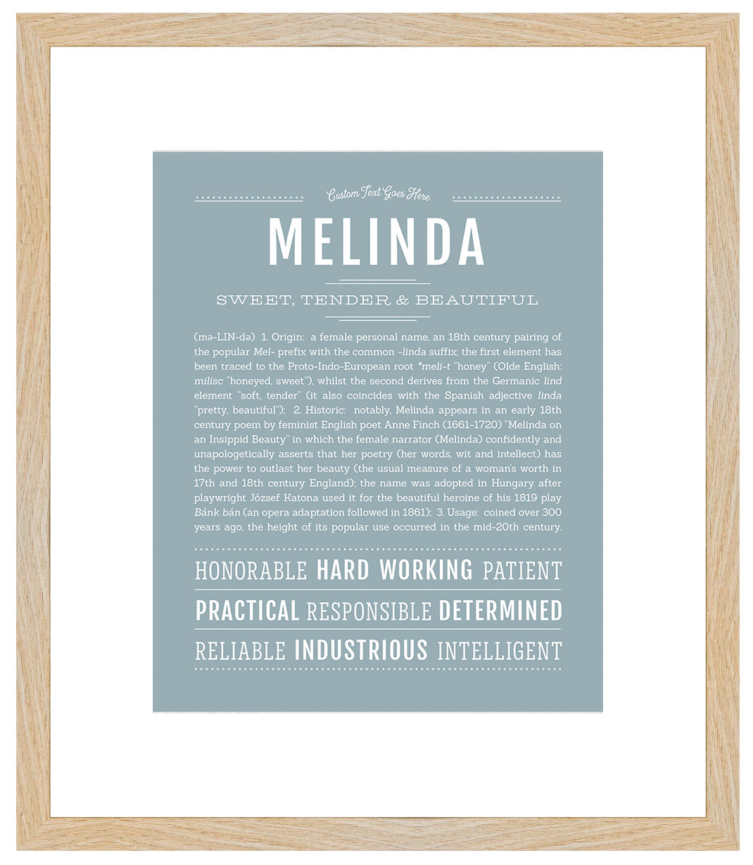 Melinda | Name Art Print