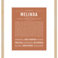 Melinda | Name Art Print