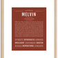 Melvin | Name Art Print