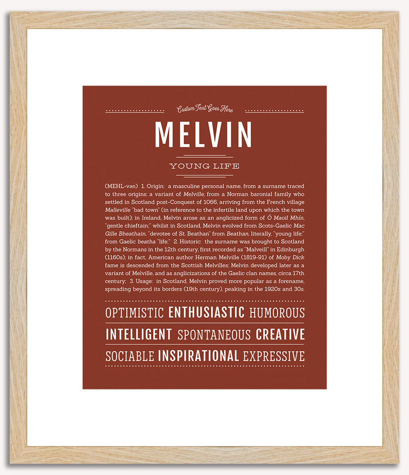 Melvin | Name Art Print