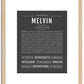 Melvin | Name Art Print