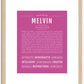 Melvin | Name Art Print