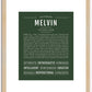 Melvin | Name Art Print