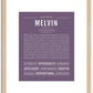 Melvin | Name Art Print