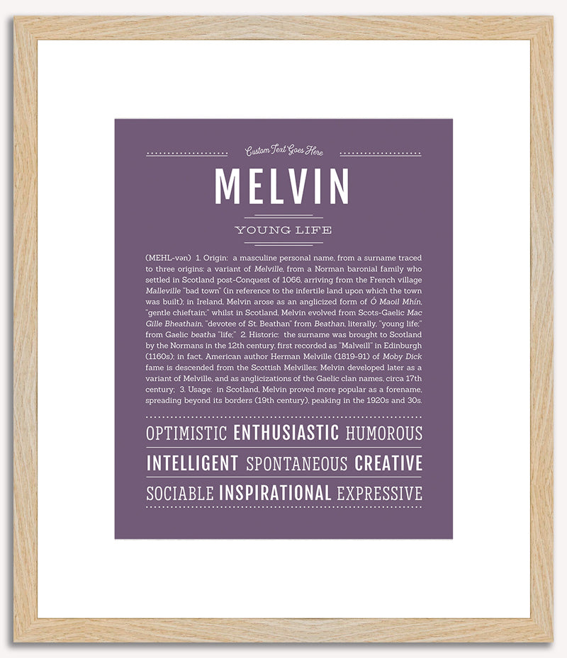 Melvin | Name Art Print