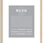 Melvin | Name Art Print