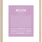 Melvin | Name Art Print