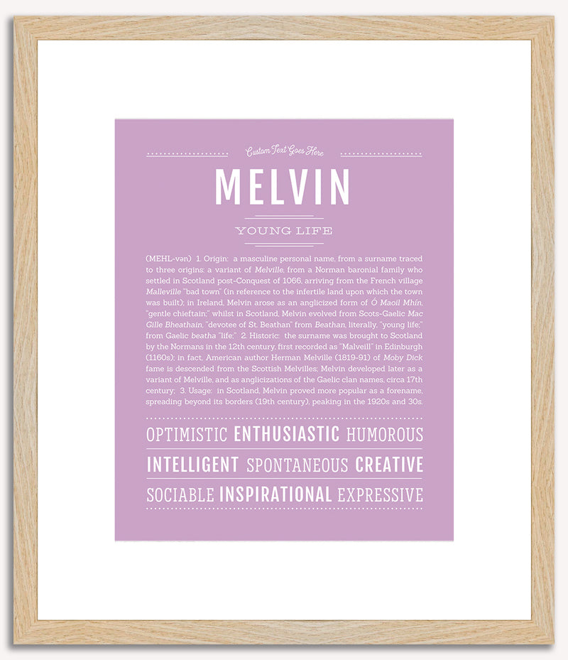 Melvin | Name Art Print