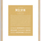 Melvin | Name Art Print