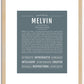 Melvin | Name Art Print