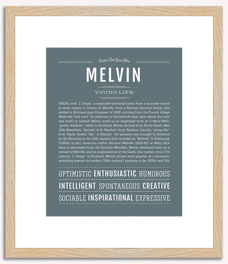 Melvin | Name Art Print