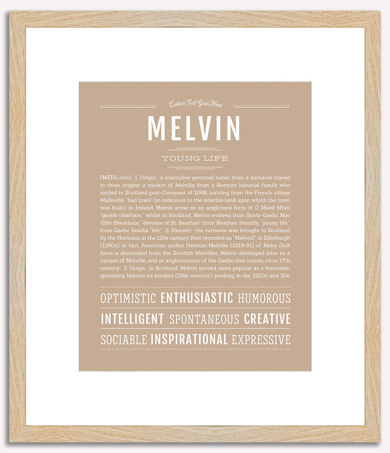 Melvin | Name Art Print