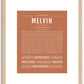 Melvin | Name Art Print