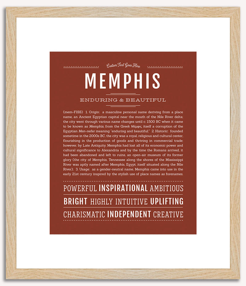 Memphis (male) | Name Art Print