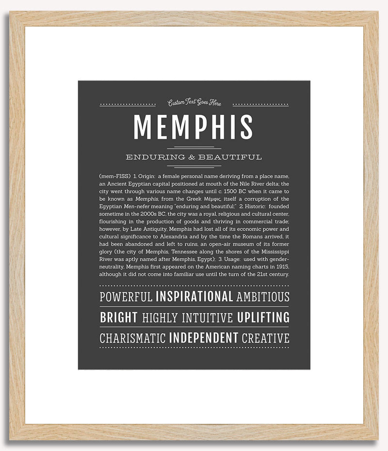 Memphis (female) | Name Art Print