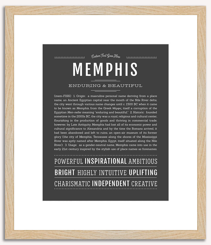 Memphis (male) | Name Art Print