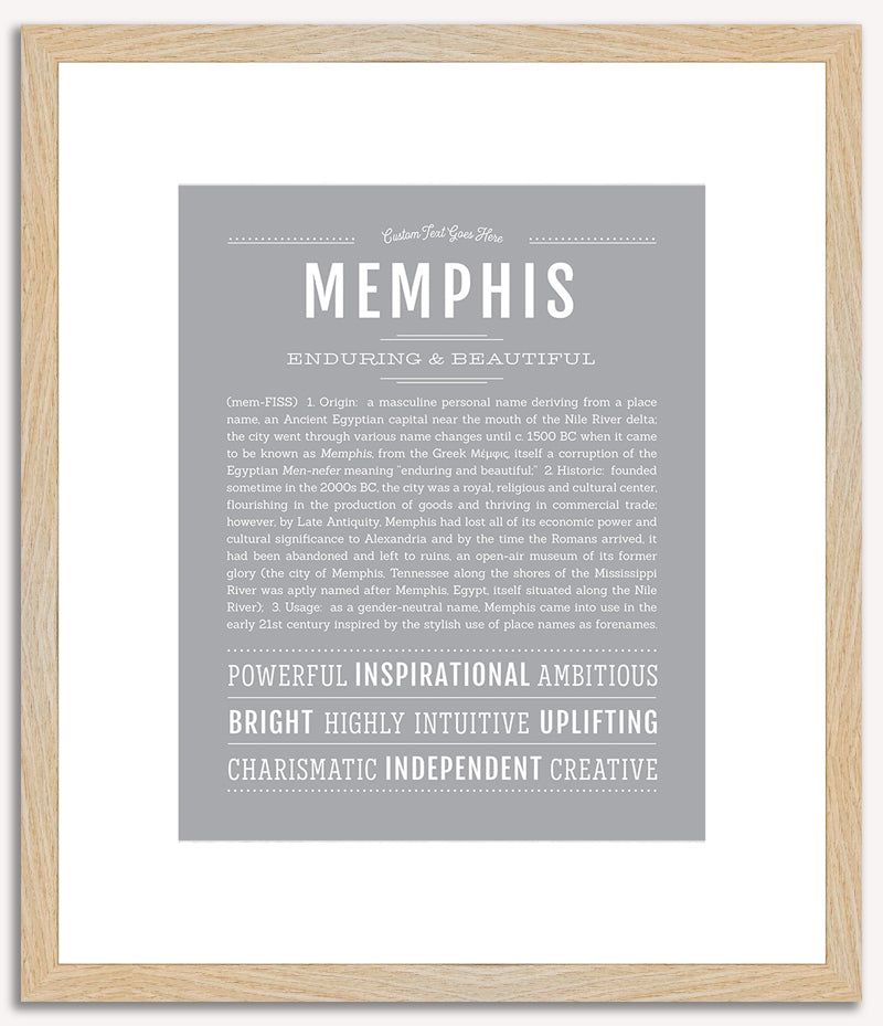 Memphis (male) | Name Art Print