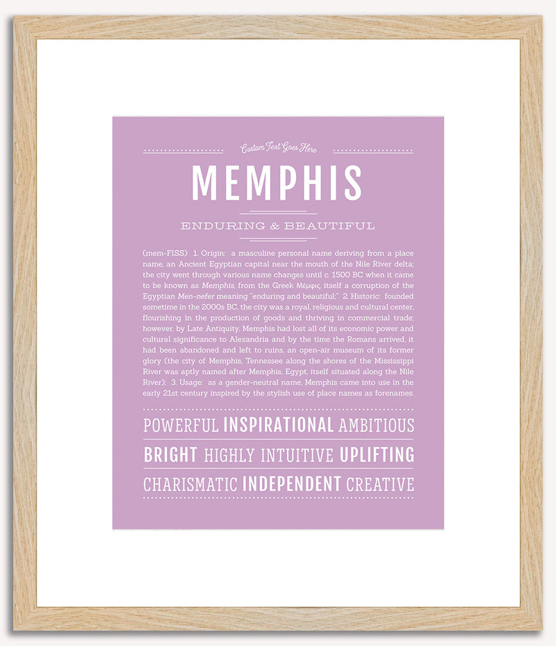 Memphis (male) | Name Art Print