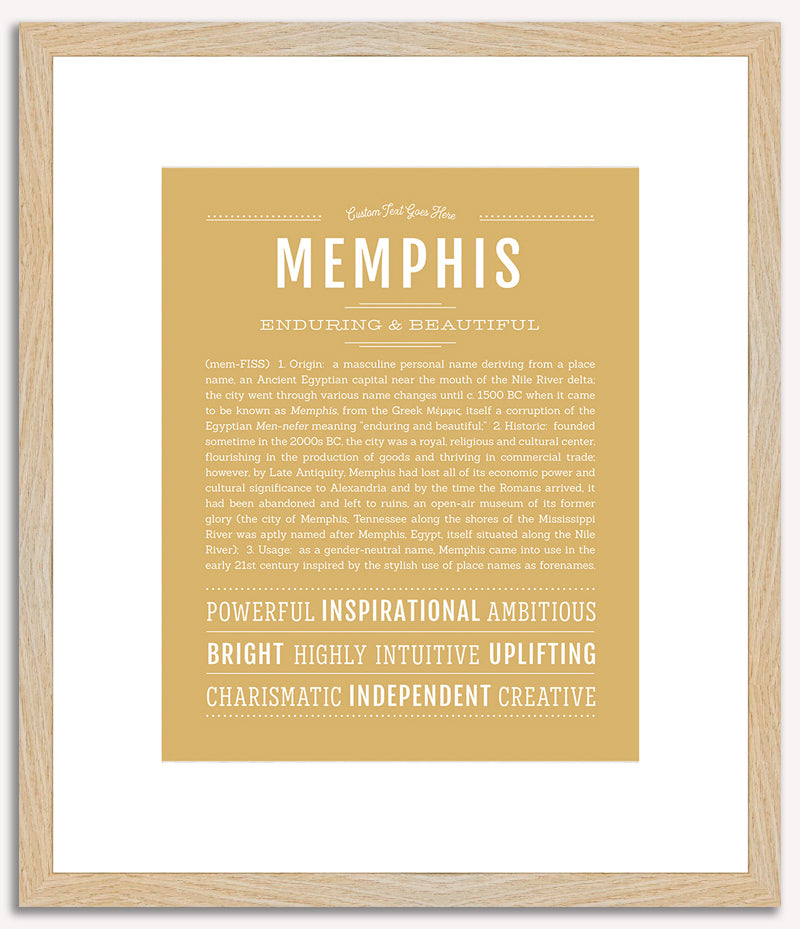 Memphis (male) | Name Art Print