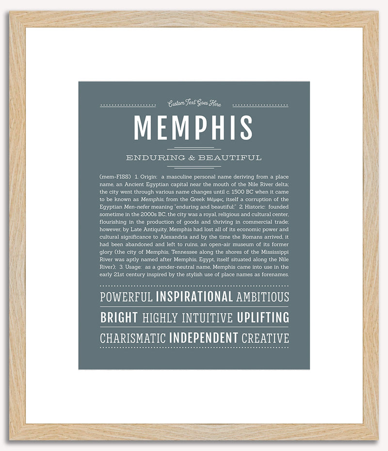 Memphis (male) | Name Art Print