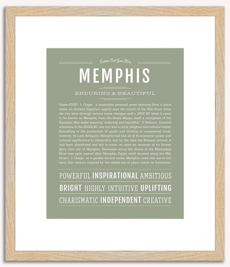 Memphis (male) | Name Art Print