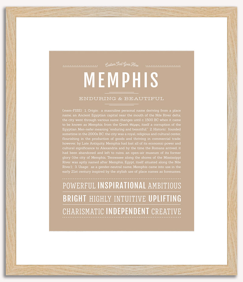 Memphis (male) | Name Art Print