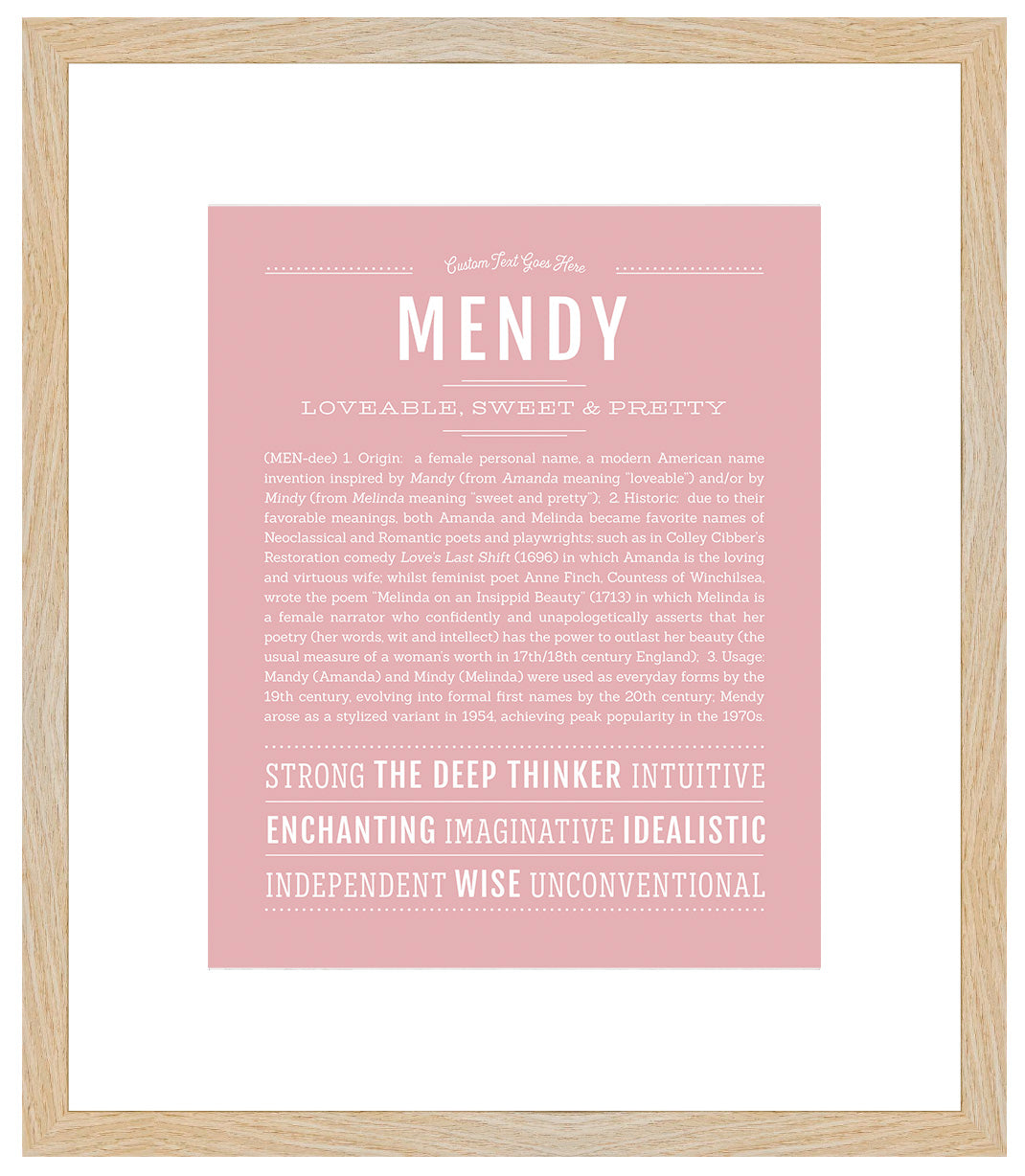 Mendy | Name Art Print