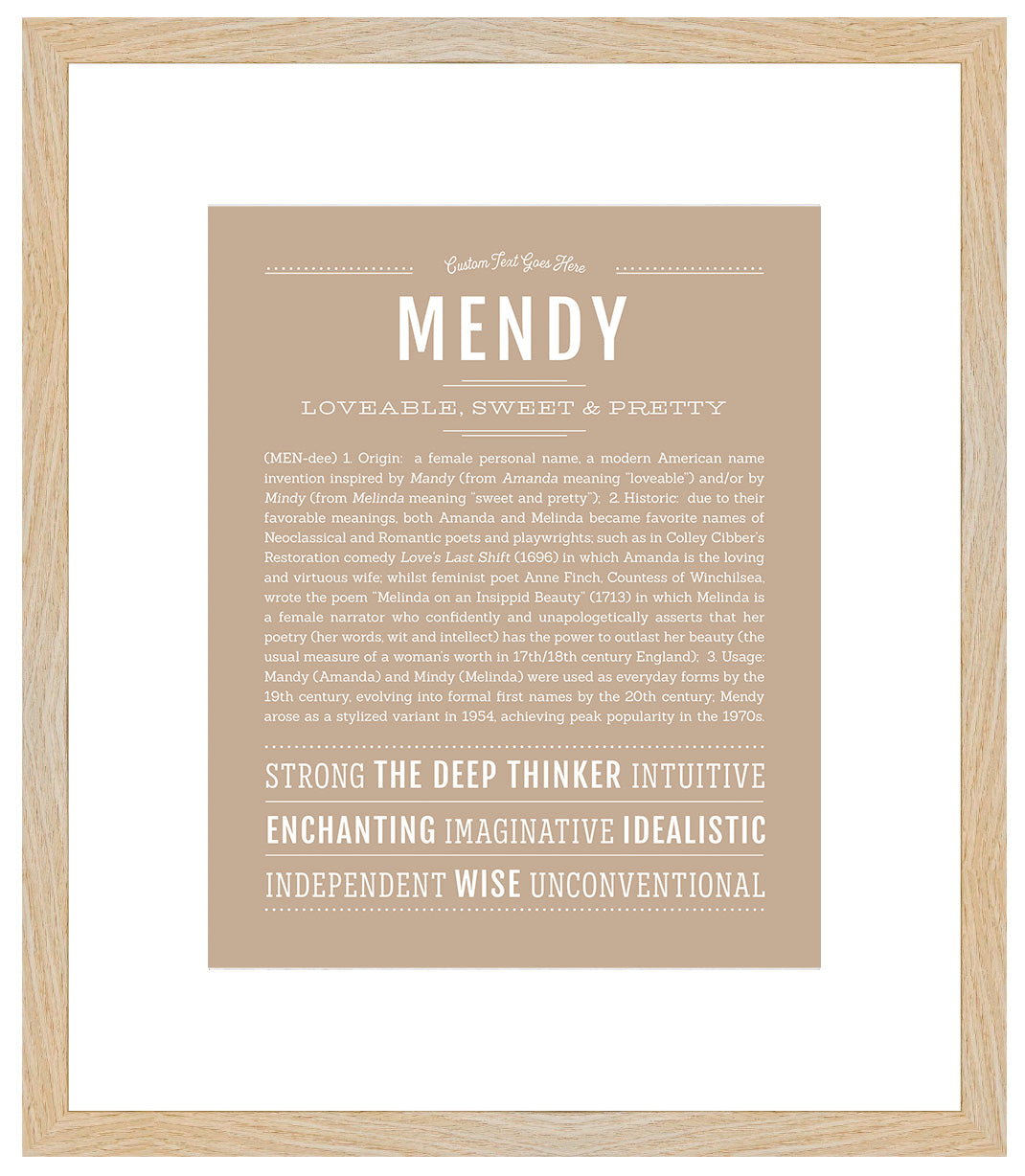 Mendy | Name Art Print