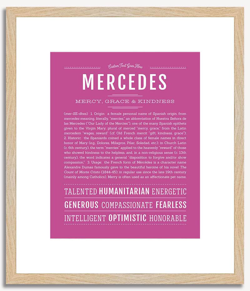 Mercedes | Name Art Print