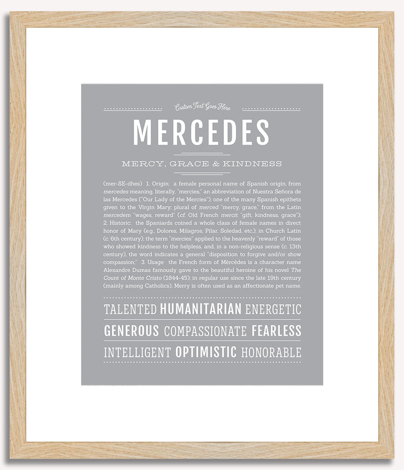 Mercedes | Name Art Print