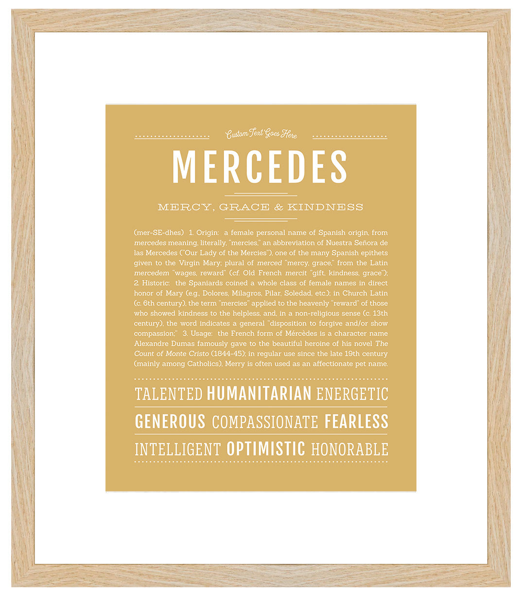 Mercedes | Name Art Print