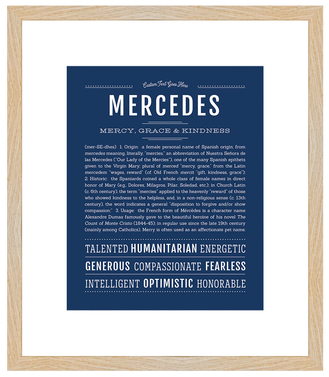 Mercedes | Name Art Print