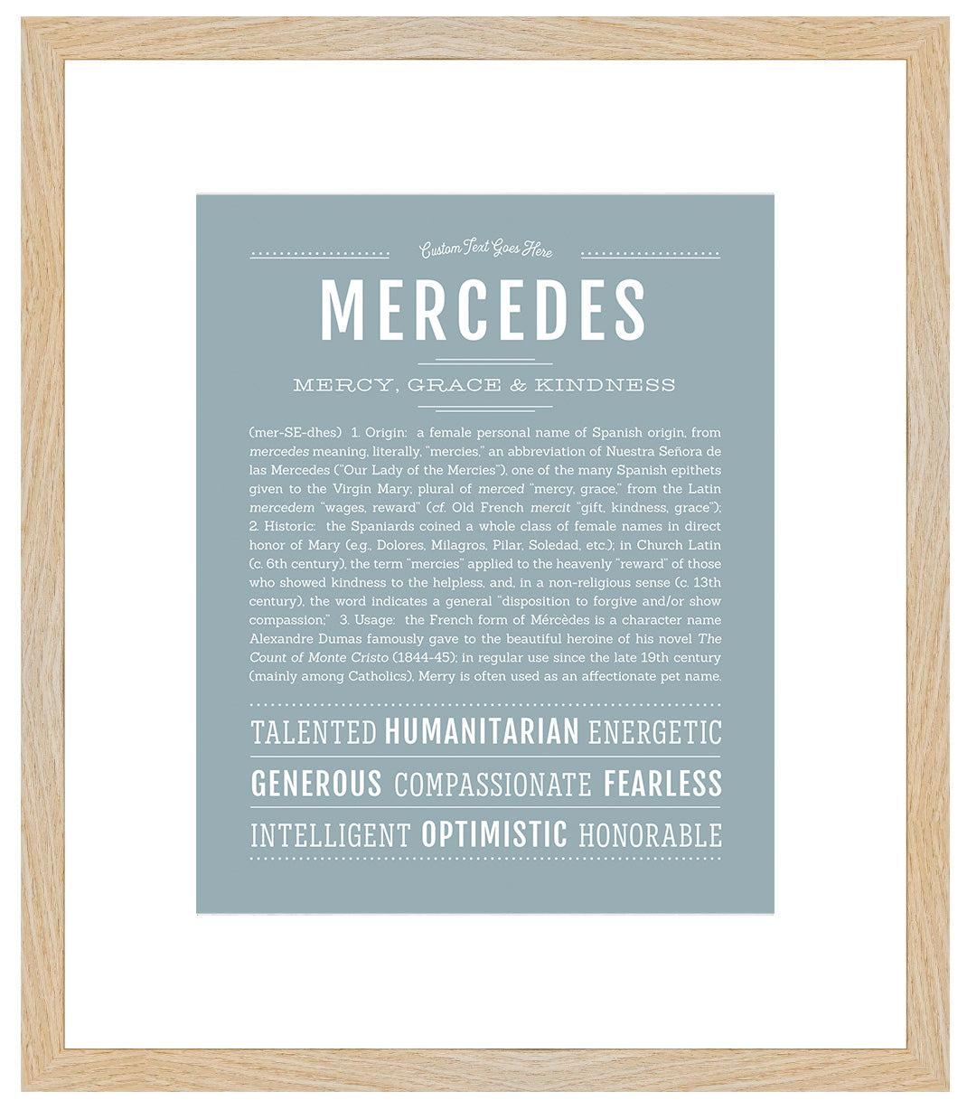 Mercedes | Name Art Print