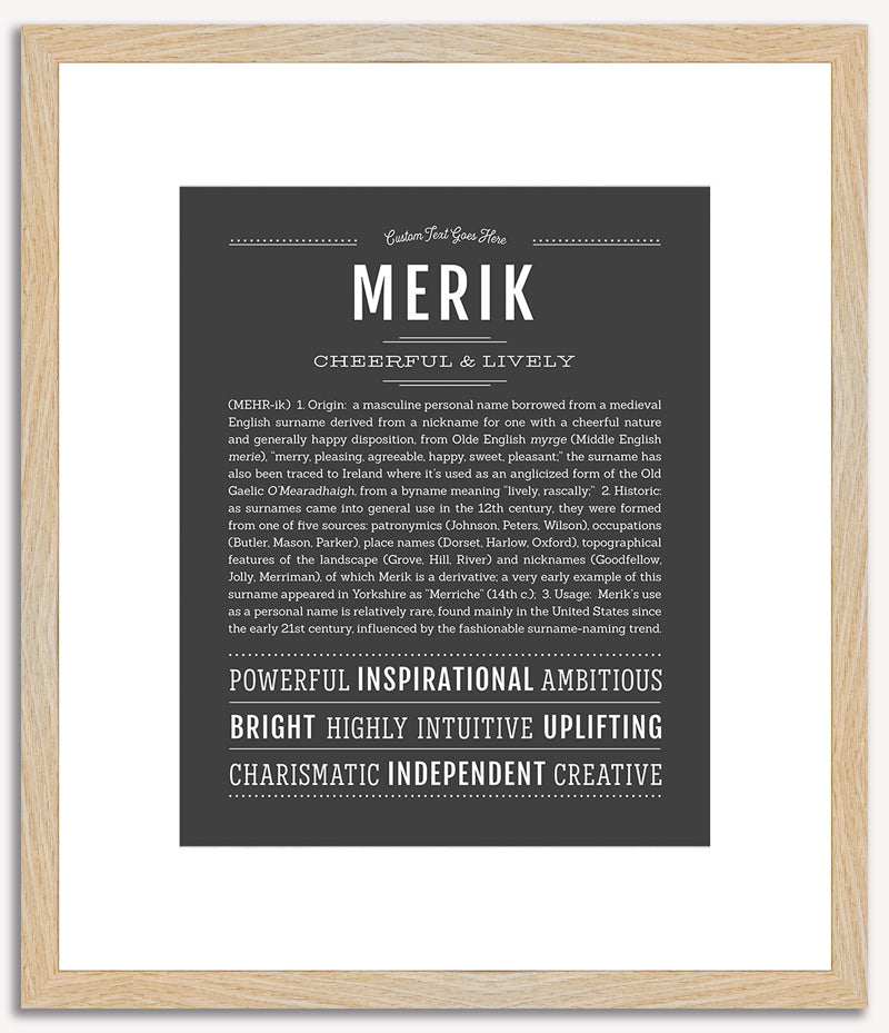 Merik | Name Art Print