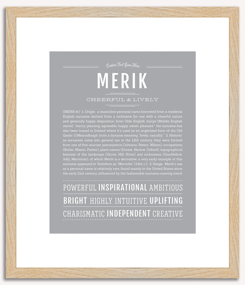 Merik | Name Art Print