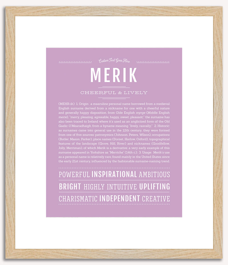 Merik | Name Art Print