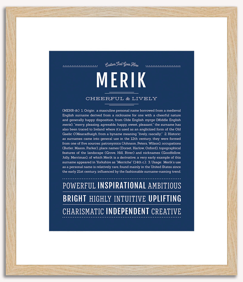 Merik | Name Art Print