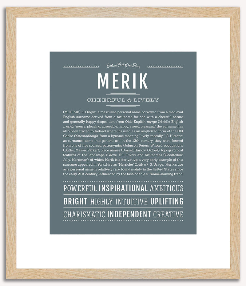 Merik | Name Art Print