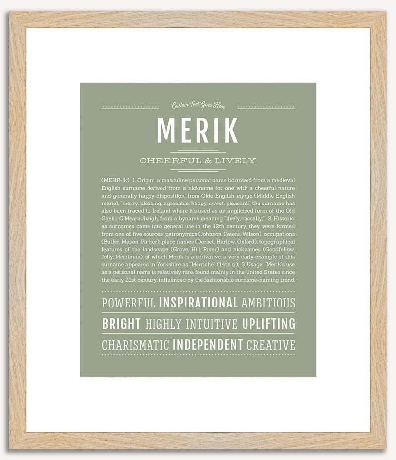 Merik | Name Art Print