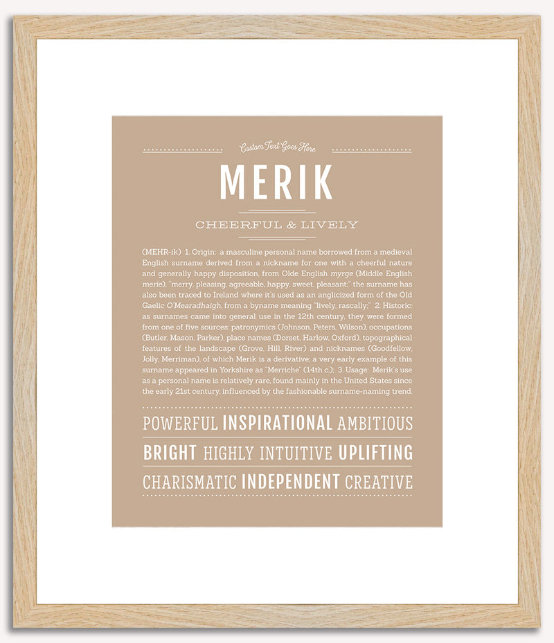 Merik | Name Art Print