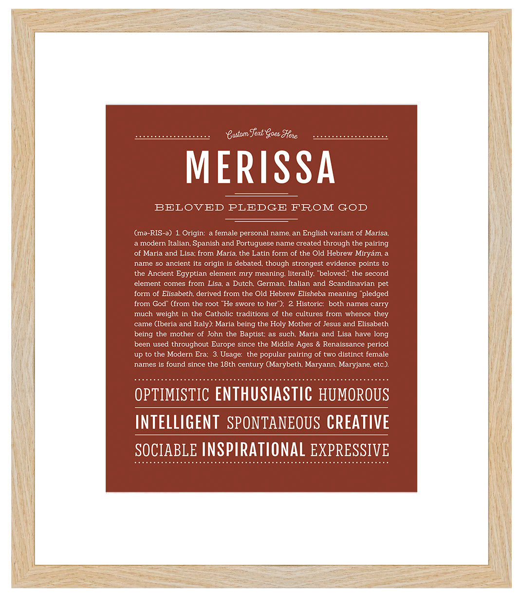 Merissa | Name Art Print