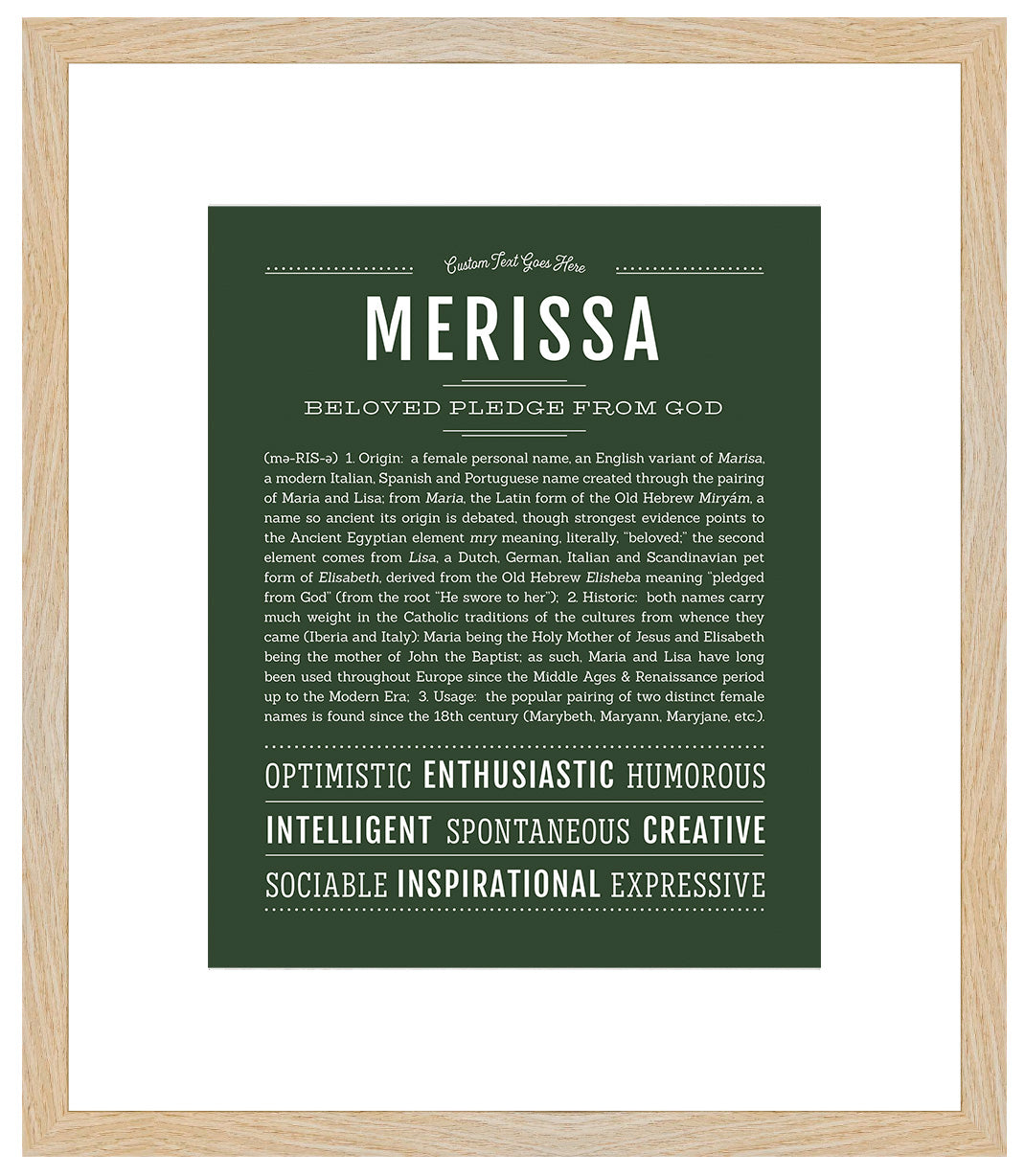 Merissa | Name Art Print